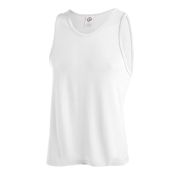 AH21734W Pro Weight  White Adult TANK TOP With Custom Imprint